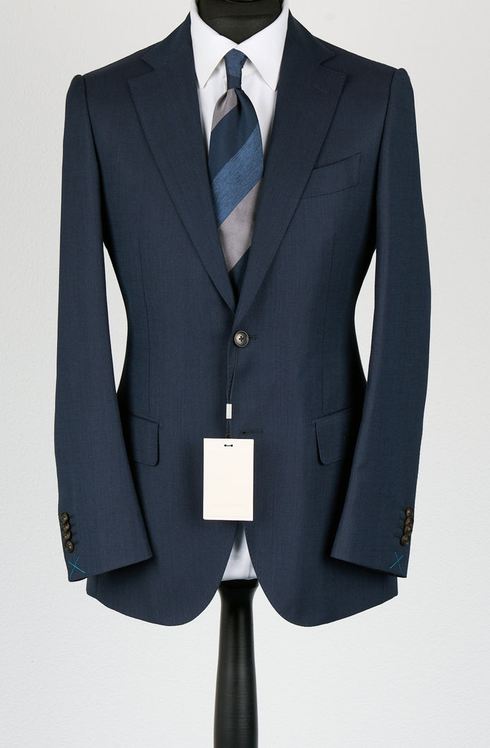 New Suitsupply Lazio Navy Pure Wool Super 110s Perennial Suit - Size 44R