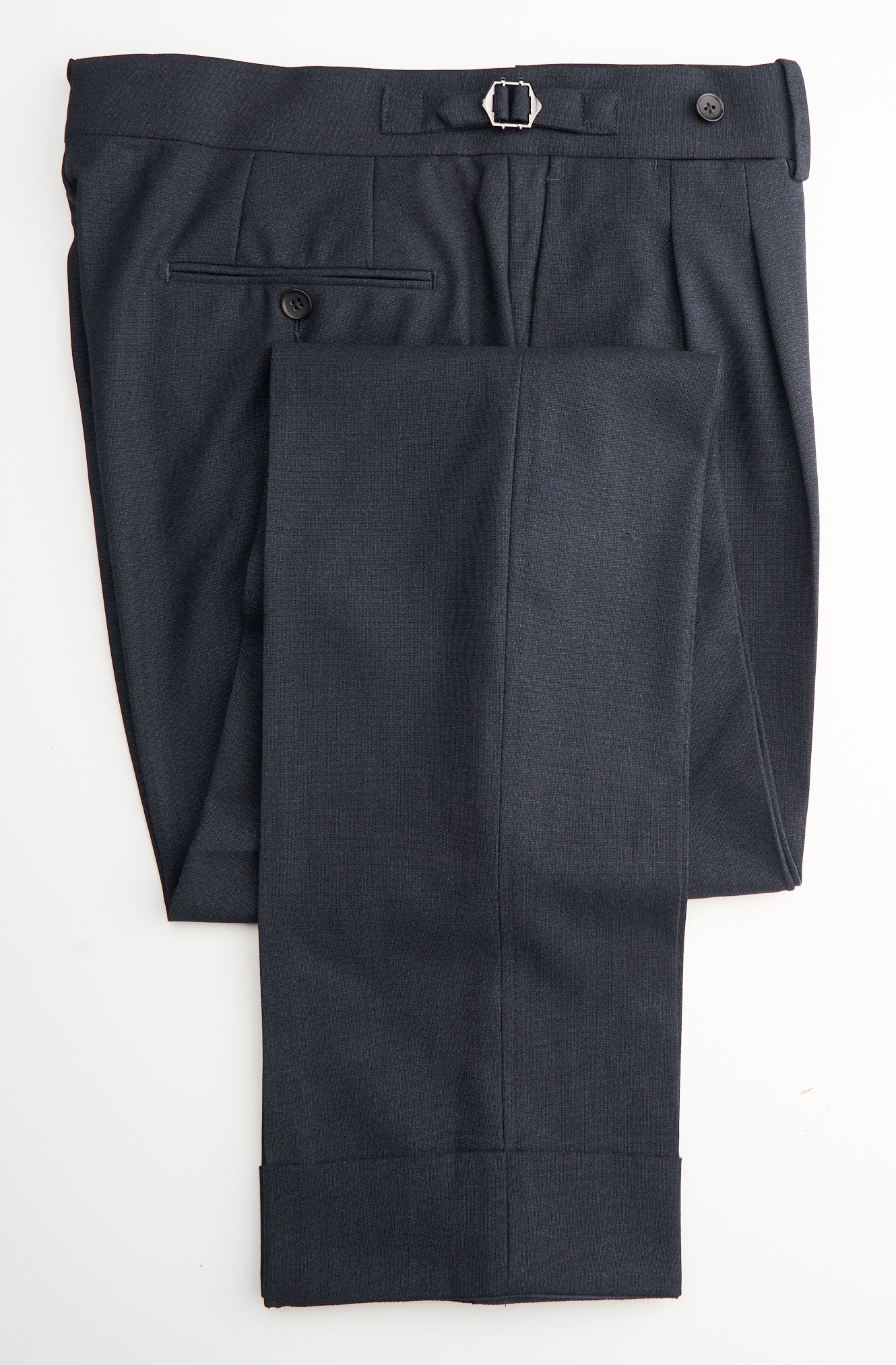 New Suitsupply Braddon Navy Blue Pure Wool 21 Micron 2 Ply Pants - Waist Size 34, 36, 38, 40