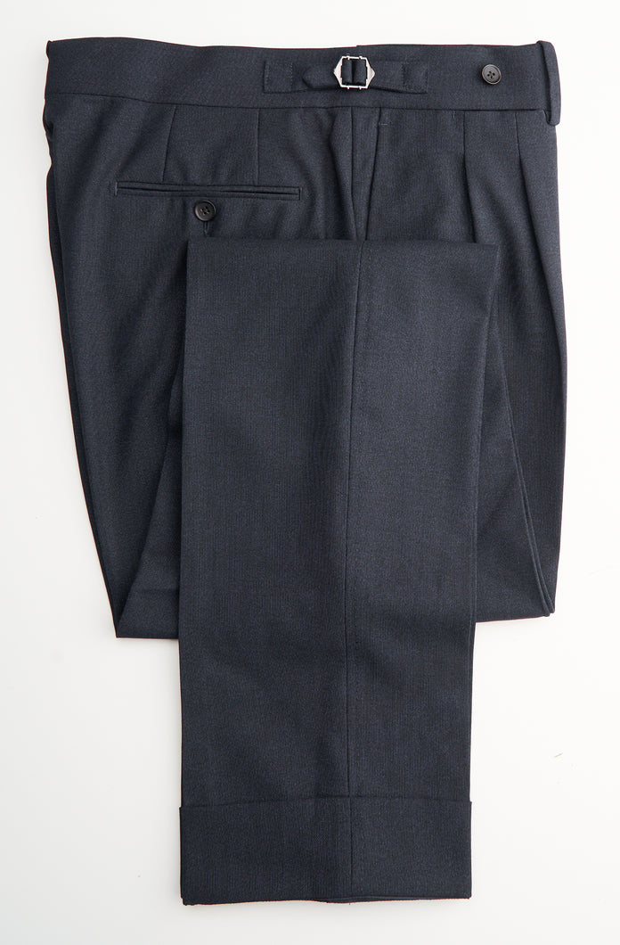 New Suitsupply Braddon Navy Blue Pure Wool 21 Micron 2 Ply Pants - Waist Size 38
