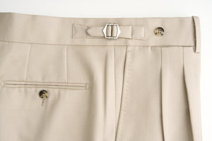 New Suitsupply Braddon Light Brown Pure Wool Pleated Pants - Waist Size 32, 34, 36, 38, 40