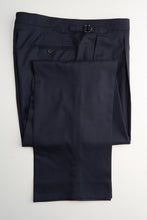 Load image into Gallery viewer, New Suitsupply Duca Navy Pleated Wool and Cashmere Wide Leg High Rise Pants - Waist Size 36 (Casual)