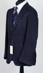 New Suitsupply Havana Navy Blue Giro Inglese Silk, Linen and Cotton Blazer - Size 38R