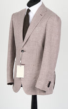 Load image into Gallery viewer, New Suitsupply Havana Purple Houndstooth Wool and Linen Blazer - Size 38R
