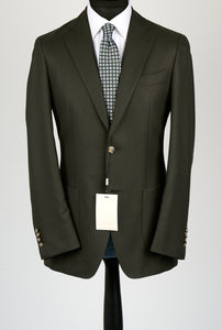 New Suitsupply Havana Green Plain Pure Wool Half Lined All Season Blazer - Size 36R, 38R, 44L