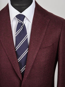 New Suitsupply Havana Dark Burgundy Magenta Speckled Wool/Linen Blazer - 36R and 40R