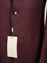 Load image into Gallery viewer, New Suitsupply Havana Dark Burgundy Magenta Speckled Wool/Linen Blazer - 36R and 40R