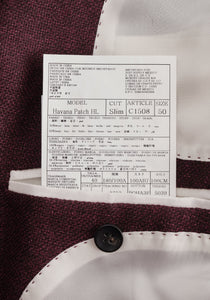 New Suitsupply Havana Dark Burgundy Magenta Speckled Wool/Linen Blazer - 38R and 40R