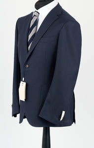 New Suitsupply Havana Navy Blue Pure Wool Unlined Traveller Blazer - Size 42S