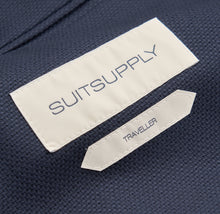 Load image into Gallery viewer, New Suitsupply Havana Navy Blue Pure Wool Unlined Traveller Blazer - Size 42S