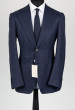 Load image into Gallery viewer, New Suitsupply Havana Navy Check Pure Wool Super 130s Half Lined Blazer -  36S and 36R