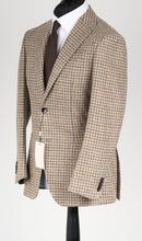 Load image into Gallery viewer, New Suitsupply Havana Mid Brown Houndstooth Wool and Alpaca Blazer - Size 36R, 38R, 40S, 40R