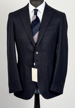 Load image into Gallery viewer, New Suitsupply Havana Navy Herringbone Wool and Cashmere Blazer - Size 38R