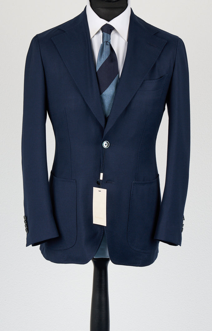 New Suitsupply Lazio Navy Pure Wool Super 130s Unlined Unconstructed Blazer - Size 38S