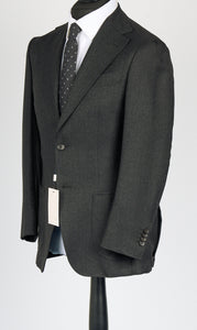New Suitsupply Havana Dark Gray Pure Wool Half Lined Wide Lapel Blazer - Size 36R, 38R, 40R, 42R