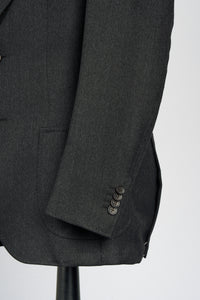 New Suitsupply Havana Dark Gray Pure Wool Half Lined Wide Lapel Blazer - Size 36R, 38R, 40R, 42R