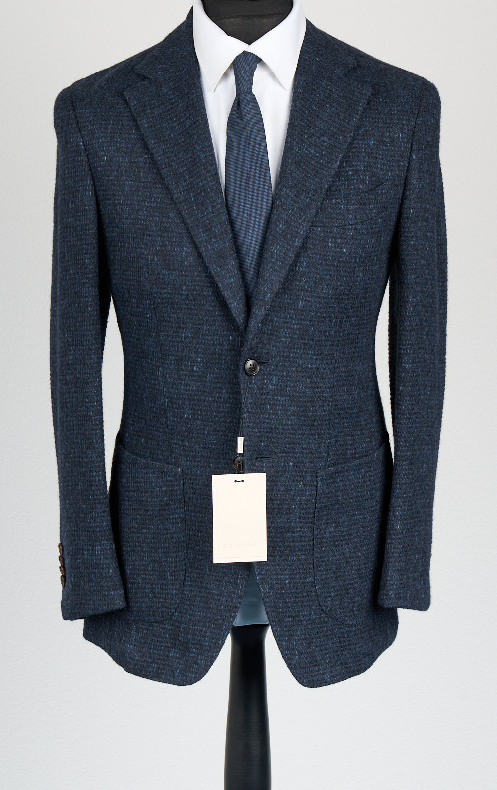 New Suitsupply Lazio Navy Alpaca, Wool and Linen Unlined Blazer - Size 38R and 40S