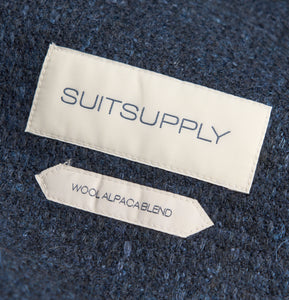 New Suitsupply Lazio Navy Alpaca, Wool and Linen Unlined Blazer - Size 38R and 40S