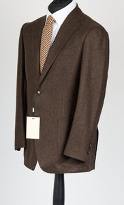 New Suitsupply Havana Dark Brown Pure Wool Flannel Blazer - Size 40R