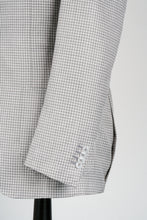 Load image into Gallery viewer, New Suitsupply Havana Light Gray Houndstooth Wool, Mulberry Silk and Linen Blazer - Size 36R, 38R, 40R, 44R
