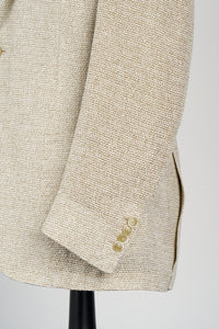 New Suitsupply Havana Light Brown Silk and Linen Giro Inglese Blazer - Size 40R