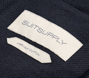 New Suitsupply Greenwich Navy Blue Linen, Silk and Cotton Shirt Jacket - All Sizes Available (SIZE DOWN!!)