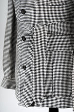 Load image into Gallery viewer, New Suitsupply Sahara Black Houndstooth Pure Linen Safari Jacket - Size 34R, 36R, 40R (Final Sale)
