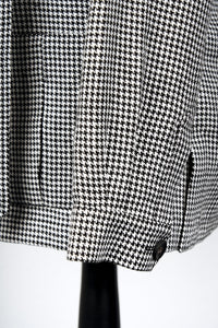 New Suitsupply Sahara Black Houndstooth Pure Linen Safari Jacket - Size 34R, 36R, 40R (Final Sale)