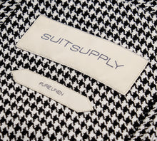 Load image into Gallery viewer, New Suitsupply Sahara Black Houndstooth Pure Linen Safari Jacket - Size 34R, 36R, 40R (Final Sale)