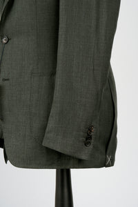 New Suitsupply Havana Dark Green Mulberry Silk, Cashmere, Linen Full Canvas Luxury Blazer - Many Sizes Available!