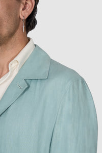 New Suitsupply Walter Mint Blue Pure Linen Shirt Jacket - Many Sizes Available