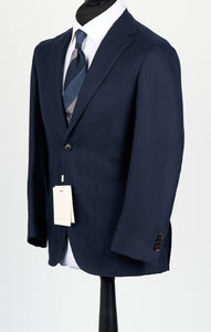 New Suitsupply Havana Navy Blue Herringbone Pure Cashmere Cerruti Blazer - Size 36S