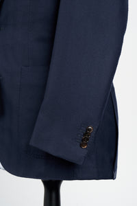 New Suitsupply Havana Navy Blue Herringbone Pure Cashmere Cerruti Blazer - Size 36S