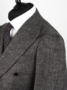New Suitsupply Havana Dark Gray Alpaca, Linen, Wool DB Blazer - Size 40S, 40R, 42S