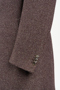 New Suitsupply Vincenza Purple Wool, Camel, Cashmere Coat - Size 40R