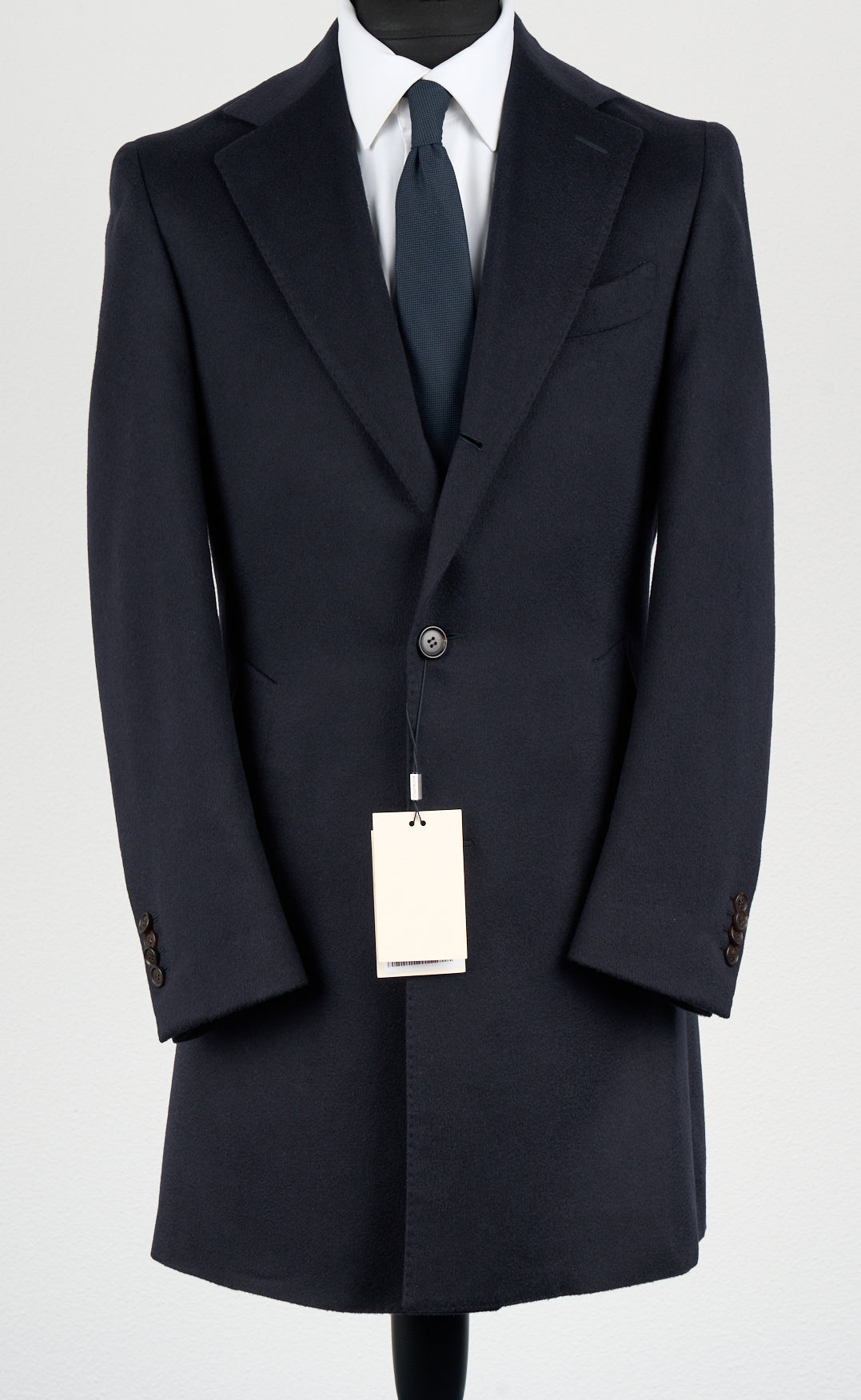 New Suitsupply Vincenza Navy Blue Pure Cashmere Coat - Size 36R