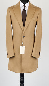 New Suitsupply Vincenza Brown Pure Camel Coat - Size 38R