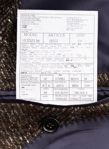 New Suitsupply Vincenza Brown Herringbone Wool, Alpaca, Mohair, Silk, Nylon Coat - Size 36R and 38R