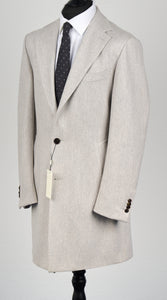 New Suitsupply Vincenza Light Gray Pure Wool Unlined Coat - Size 42L