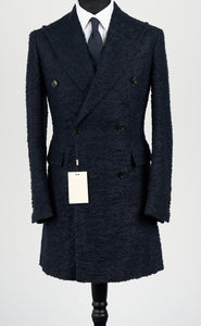 New Suitsupply Bleecker Navy Alpaca, Wool and Nylon DB Coat - Size 36R