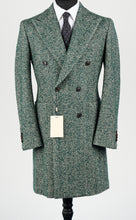Load image into Gallery viewer, New Suitsupply Lavello Green Herringbone Wool, Silk, Llama, Mohair, Polyamide DB Coat - Size 38R