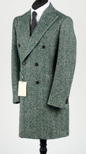 Load image into Gallery viewer, New Suitsupply Lavello Green Herringbone Wool, Silk, Llama, Mohair, Polyamide DB Coat - Size 38R