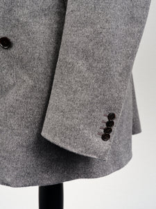 New Suitsupply ARLINGTON Mid Gray Pure Wool Peacoat - Size 46R (Final Sale)
