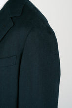 Load image into Gallery viewer, New Suitsupply Vincenza Teal Herringbone Pure Wool Coat - Size 46R