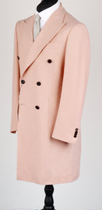 New Suitsupply Lavello Pink Wool and Cashmere DB Coat - Size 38R