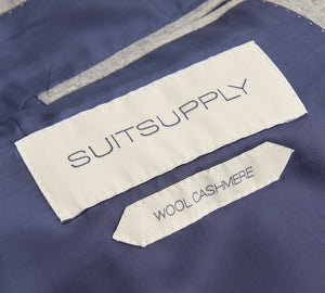 New Suitsupply La Spalla Light Gray Wool and Cashmere Full Canvas Suit - Size 40R (Final Sale)
