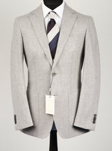 Load image into Gallery viewer, New Suitsupply Havana Light Gray Pure Wool Flannel Suit - Size 46R