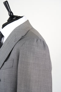 New Suitsupply Havana Madison Gray Birdseye Pure Wool Super 120s Suit - Size 44L