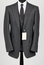 Load image into Gallery viewer, New Suitsupply Washington Gray Houndstooth Pure Wool Flannel 3 Piece Suit - Size 42L (Extra Slim Fit)