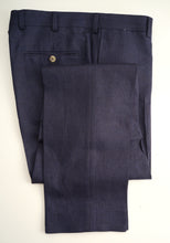 Load image into Gallery viewer, New Suitsupply Havana Navy Wool, Silk and Linen Suit - Size 46R