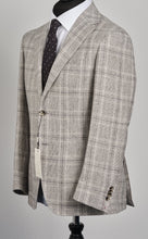 Load image into Gallery viewer, New Suitsupply Havana Light Gray Check Wool, Silk, Linen Suit - Size 38R